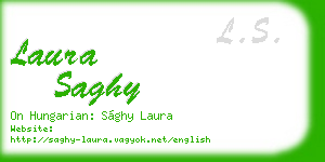 laura saghy business card
